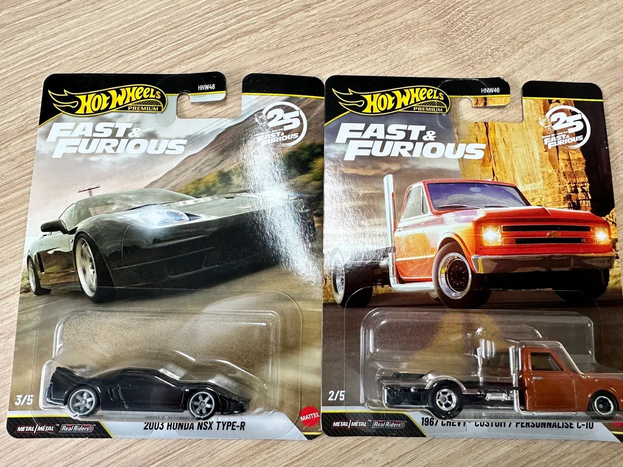 Dupla de Hot Wheels Premium Velozes e Furiosos 