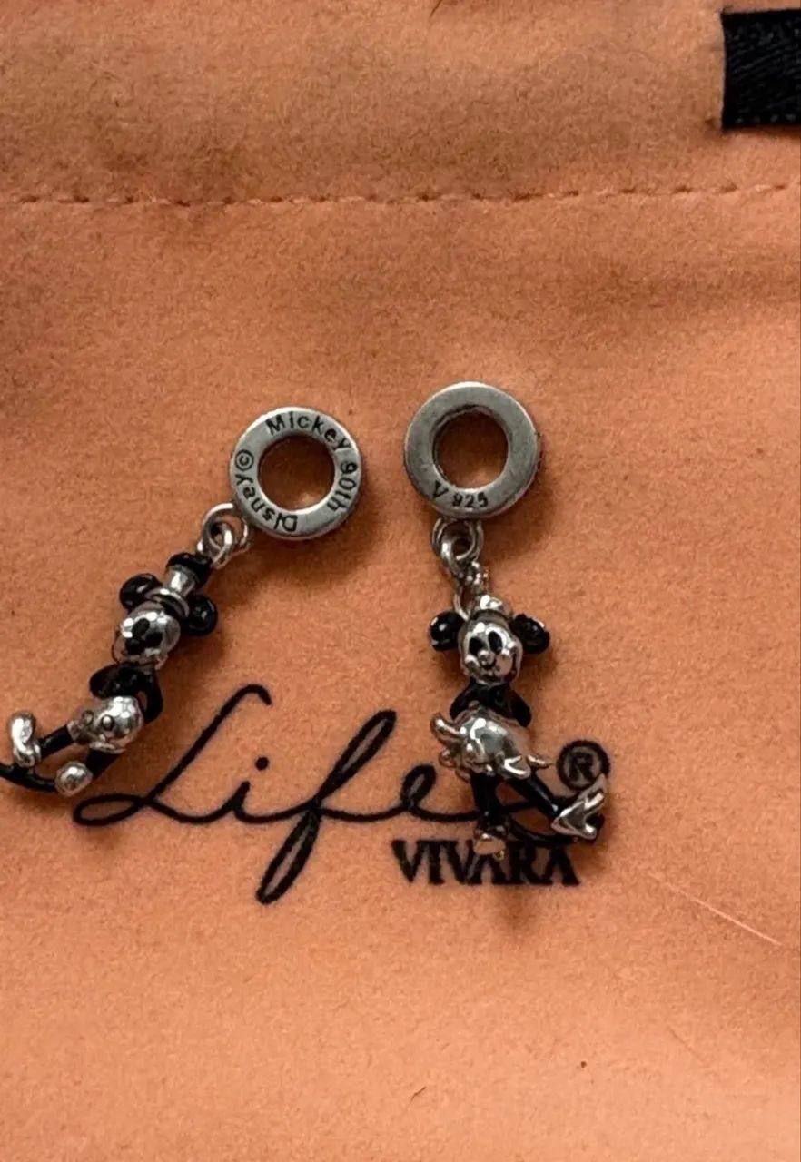 2 berloques vivara life mickey e minnie retrô - Foto 2