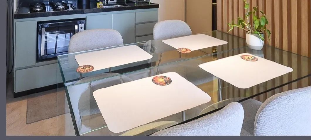 Mesa de vidro retangular - Foto 2