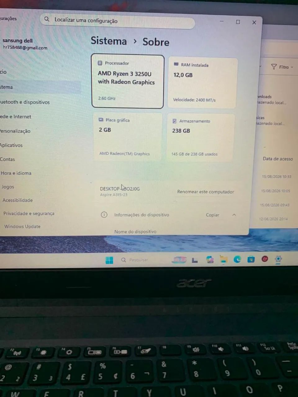 Notebook acer aspire ryzen - Foto 3