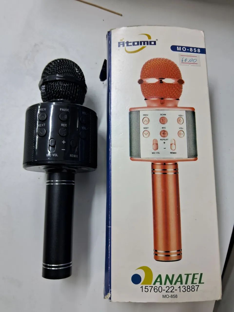 Microfone Karaoke Átomo  MO-858