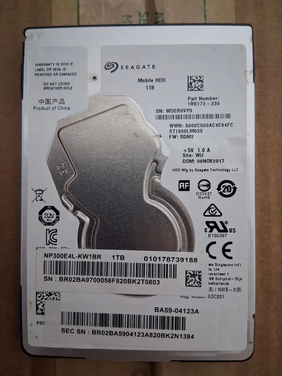 HD 1TB SEAGATE - 2,5 NOTEBOOK 417146969691279360