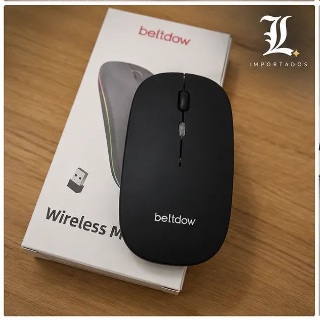 Mouse Sem Fio Wireless Com Receptor USB Para PC e Notebook (Novo) - Foto 2