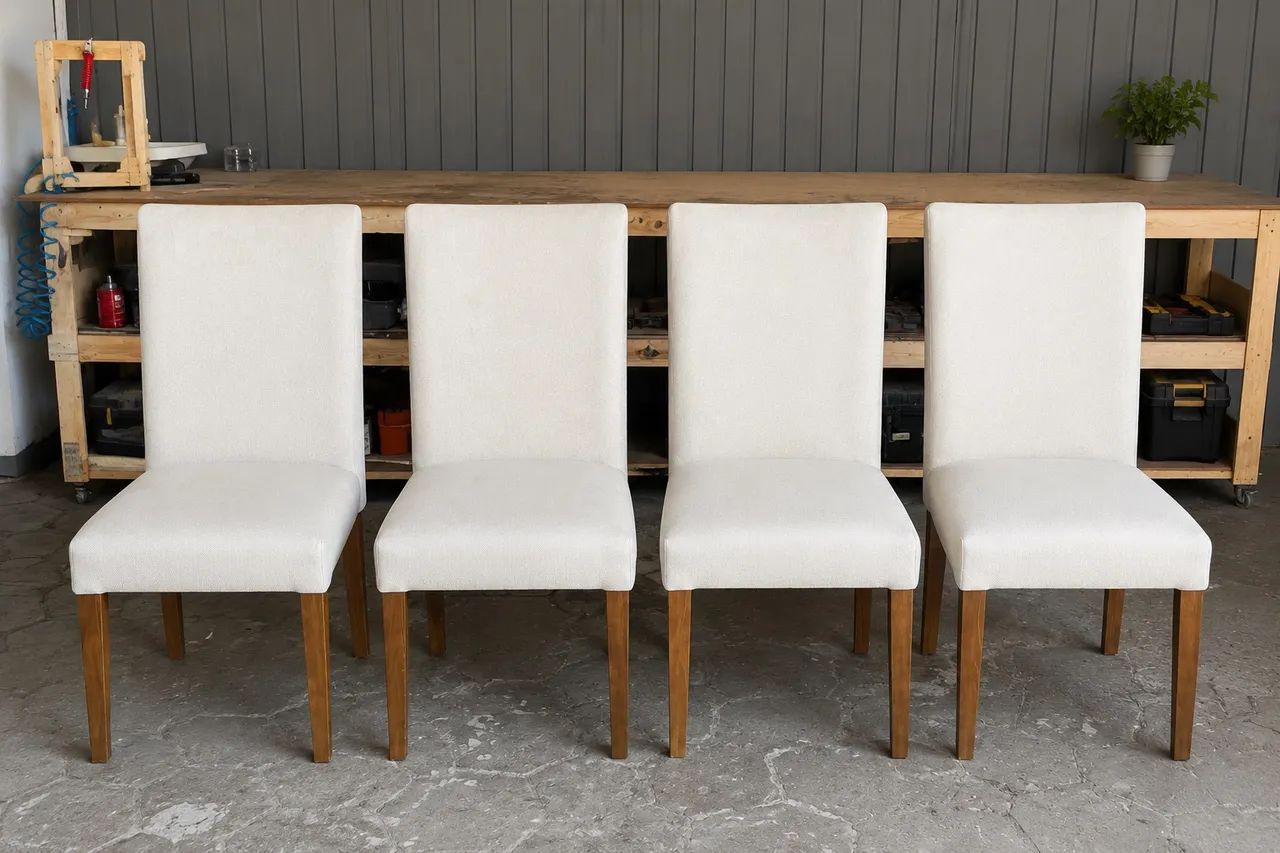 Vendo conjunto com 4 cadeiras - Novinhas! ?