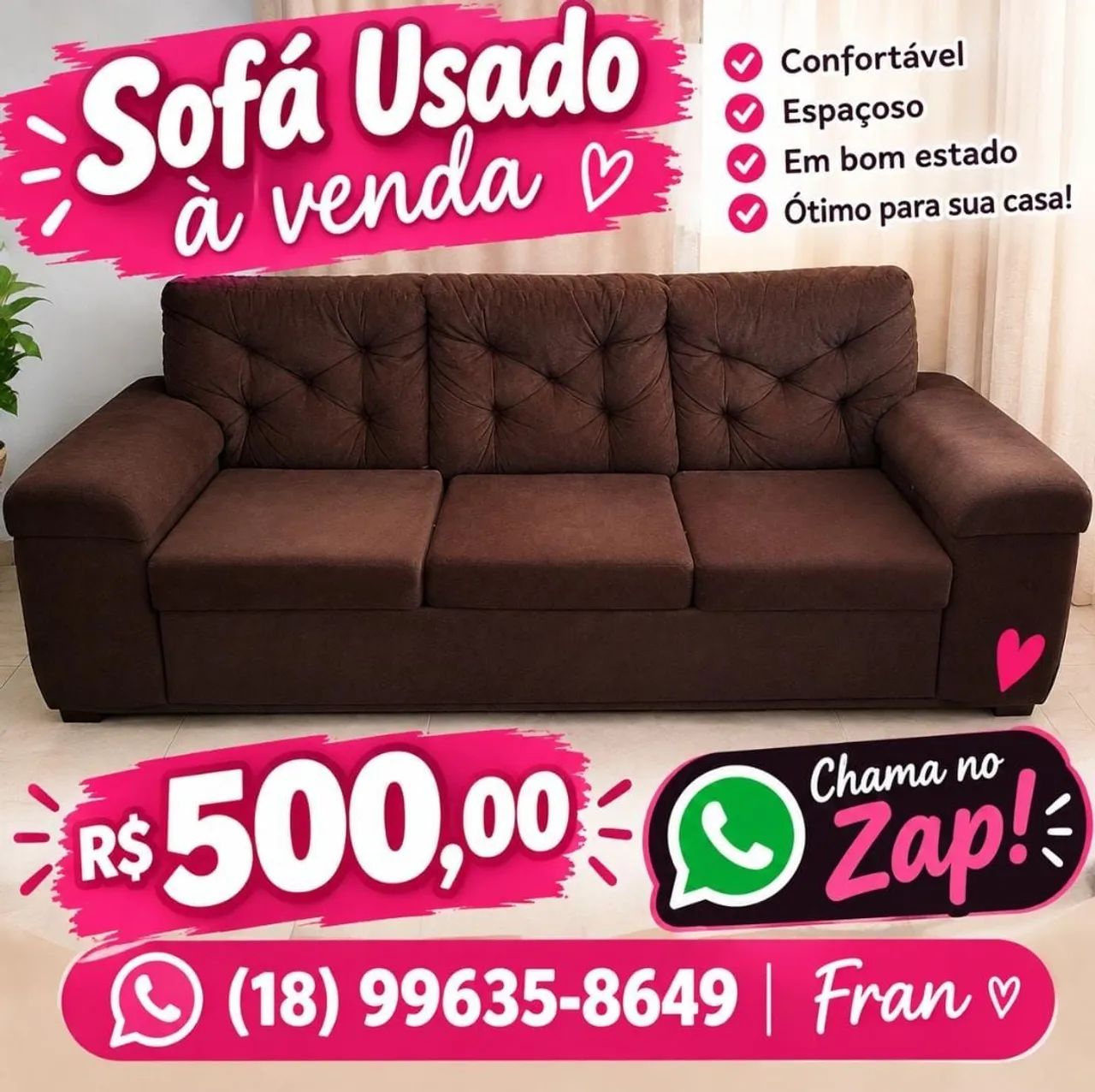 Vendo um sofá 