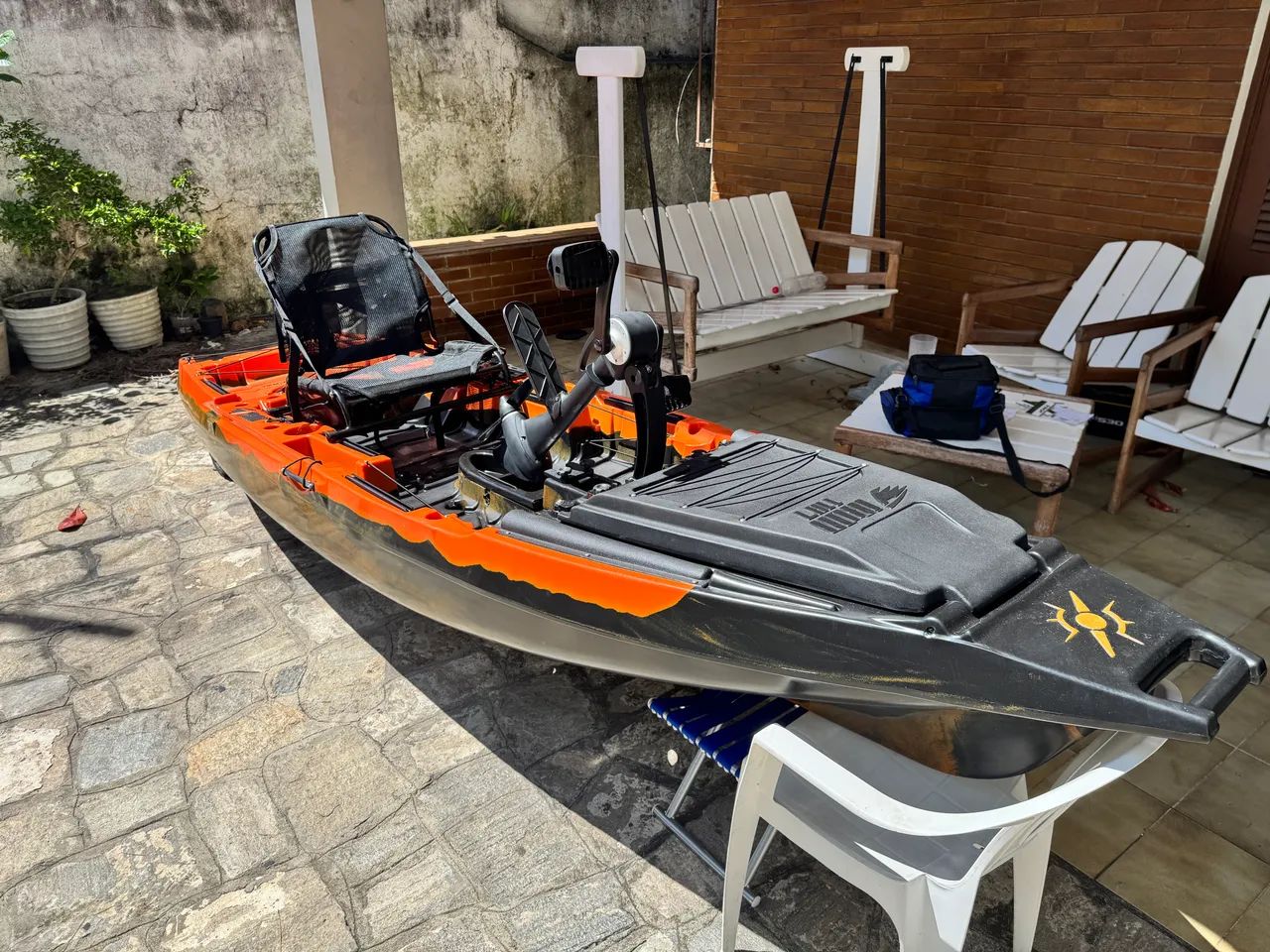 Caiaque Iron 1187 com pedal e sonar - Foto 3