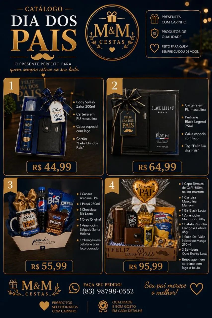 Presentes disponíveis para Pronta entrega 
