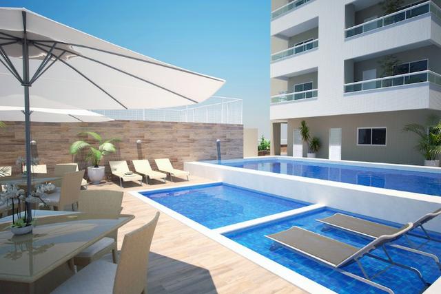 Magnifico 2 dorm 2 vagas privativas sacada gourmet 16 mil de entrada frente pro mar - Foto 10