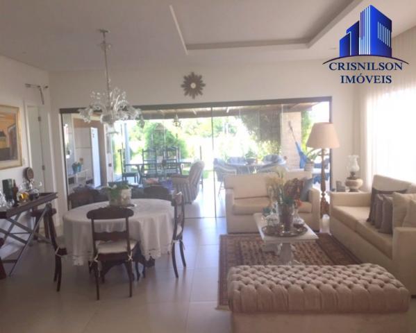 Casa à venda alphaville ii salvador, r$ 1.350.000,00, excelente casa térrea com jardim, am - Foto 3