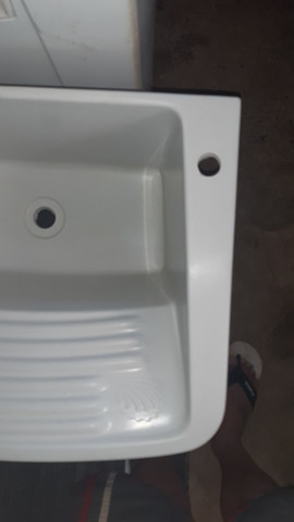 Tanque de lavar roupas top,de fibra lisa sintética semi novo, - Foto 5