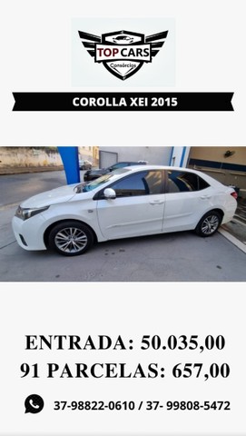 COROLLA XEI 2015 ATRAVÉS DE CONSÓRCIO