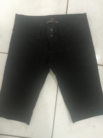 Bermuda jeans Tam 42  sem uso  - Foto 2
