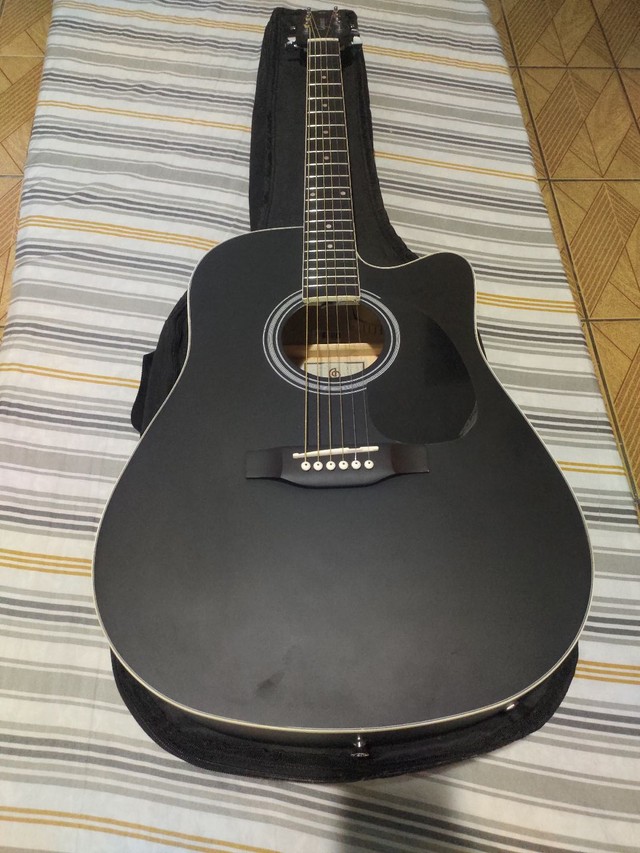 Violão Giannini Performance Folk Gdc-1 Ceq Satin Black