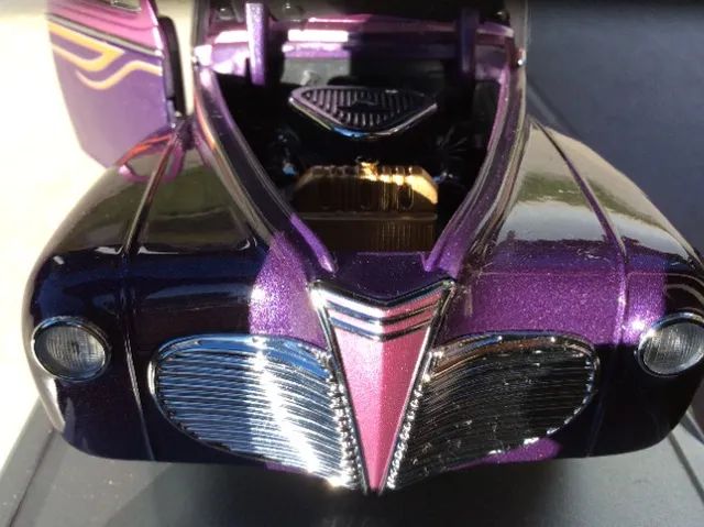 Miniatura 1:18 Plymouth 1941- Shyne Rodz - Lilás/roxo - Foto 3