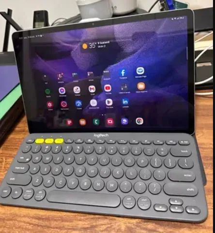 Tablet Samsung galaxy tab s7 fe na garantia com NF e caixa - Foto 2