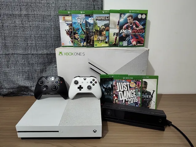 Xbox One S Com 2 Controle E Jogo Original Completo Promoção