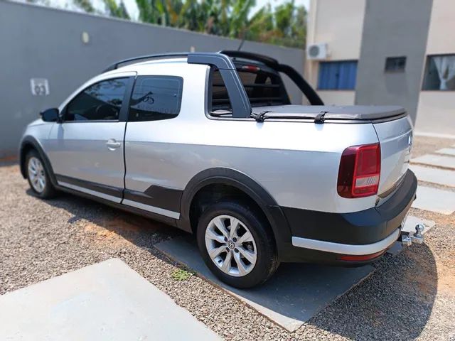 VW - Volkswagen Saveiro Cross 1.6 16v C.D. Branca 2021 - Campo Grande