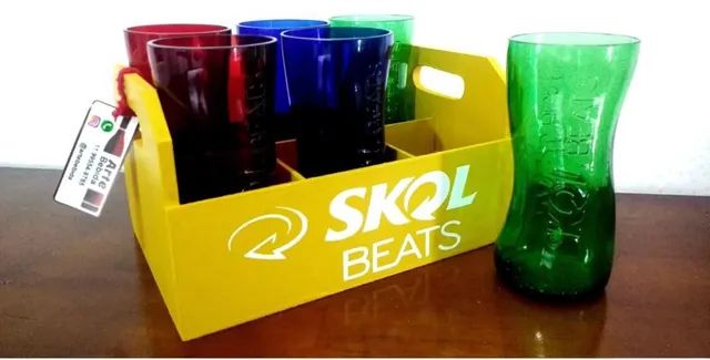 Kit Skol Beats com 6 copos feito da garrafa  - Foto 4