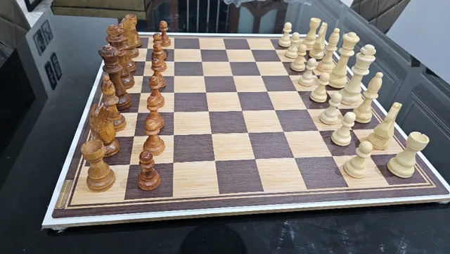 Snario Substituição do jogo de xadrez de madeira de peças de xadrez  internacional de 32 peças