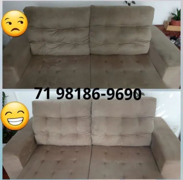 Higienização de sofá 