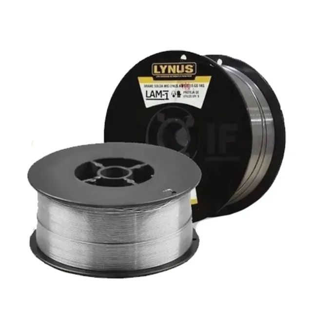 ARAME DE SOLDA MIG LYNUS AWS E71T-GS SEM GÁS 1KG 0,8 M LAM-1