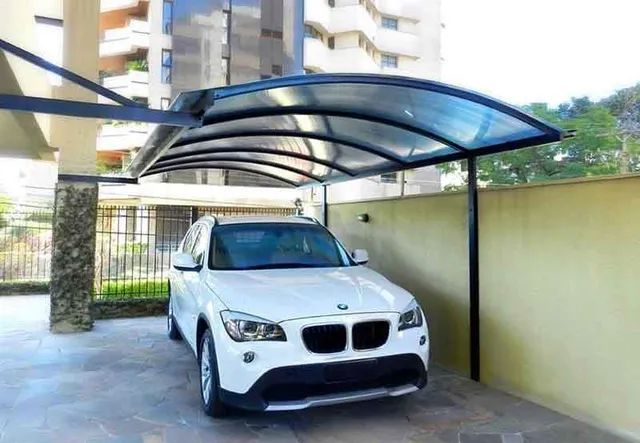 Telhado de Policarbonato com Estrutura Metálica Galvanizada  - Foto 4