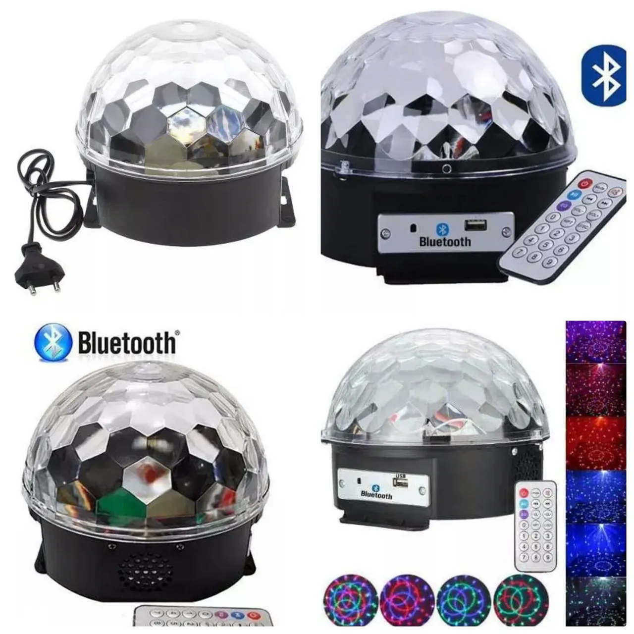 Globo led musical bola maluca bluetooth jogo de luz