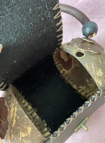 bolsa feita com casca de coco - Foto 2