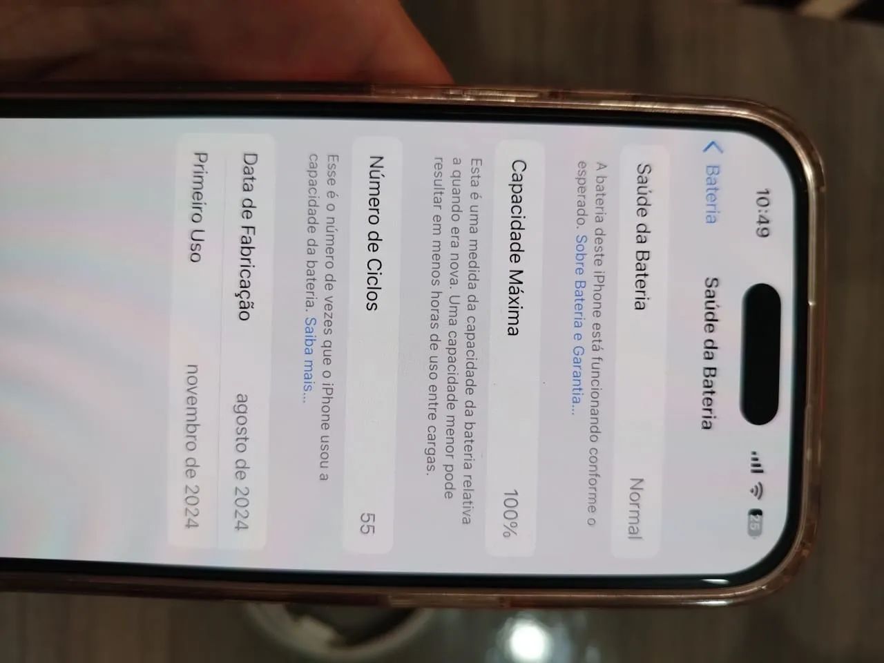 iPhone 15 rosa na garantia  - Foto 5