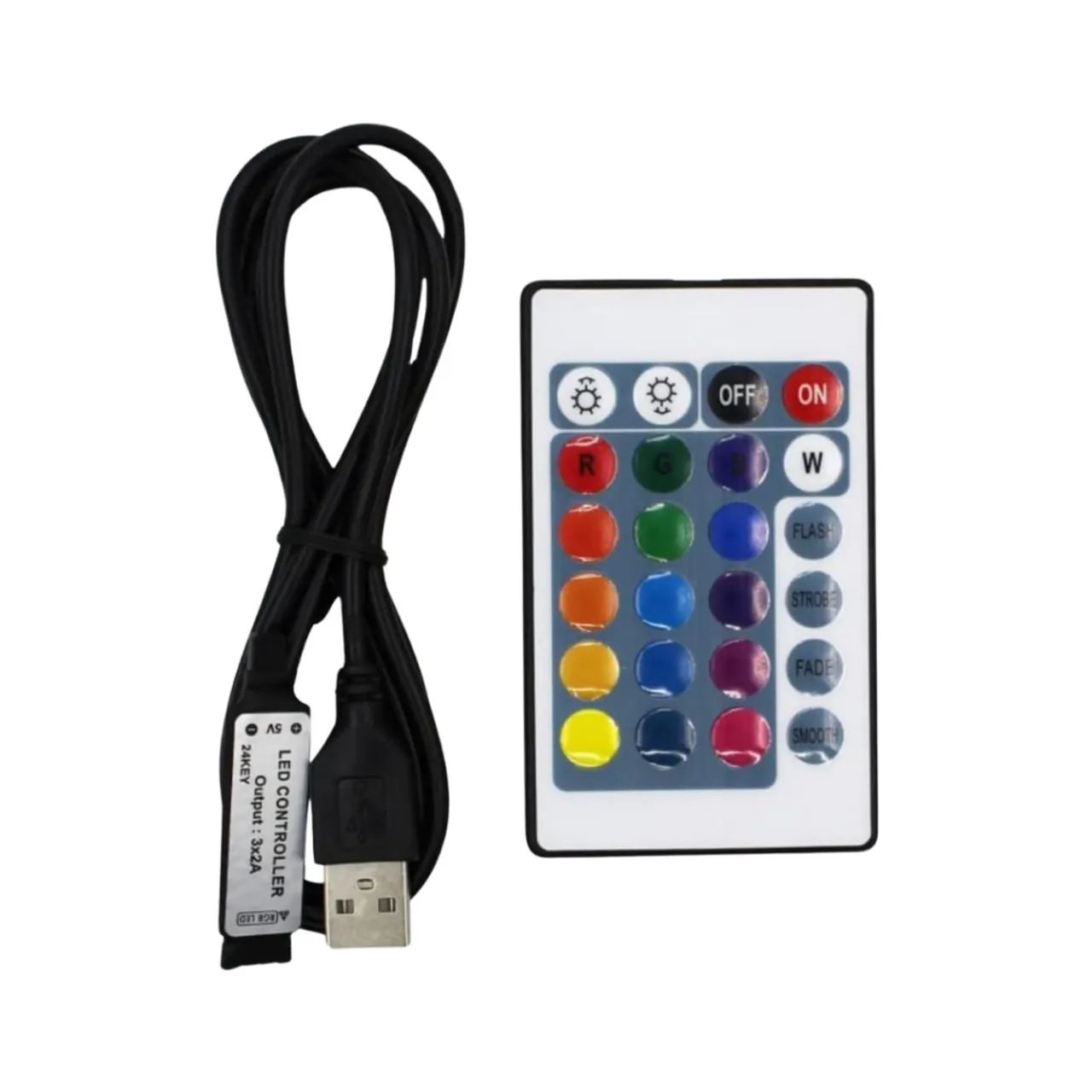 Fita led RGB Led 5050 5v Fio Preto 5 Metros  10 metros FAZEMOS ENTREGA - Foto 2