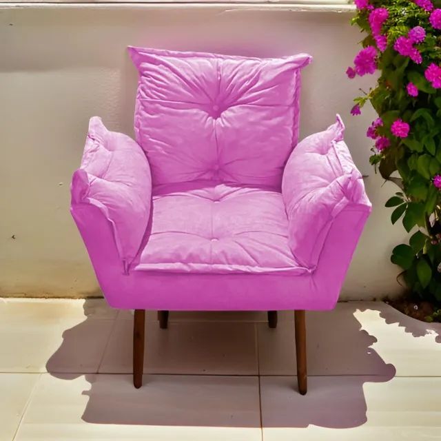 Poltrona Super Luxo - Na compra de duas unidades, ganhe um puff tripé!! - Foto 5