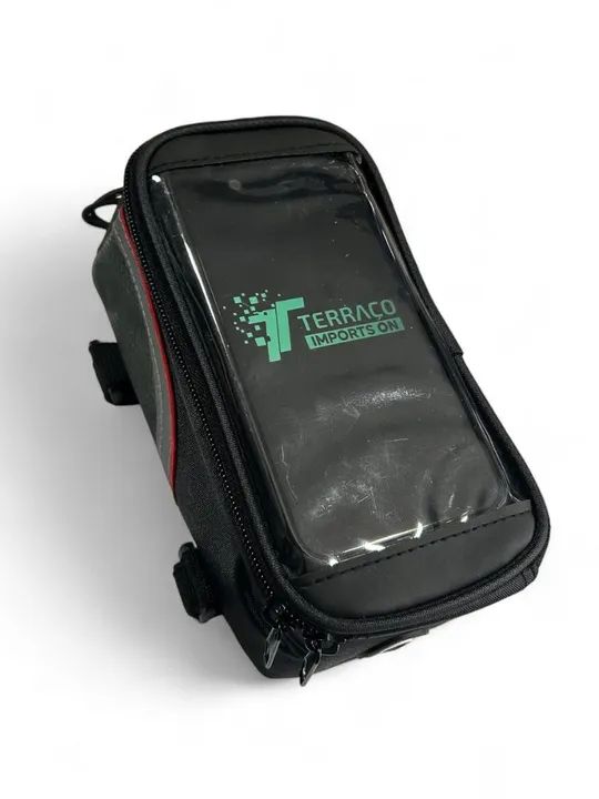 Suporte Com Bolsa Para Celular Bike  - Foto 3