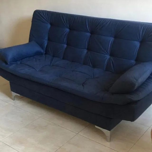 Sofá Cama Agatha Casal 3 Lugares com Encosto Reclinável - Foto 2