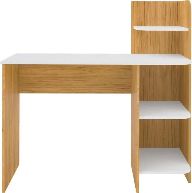 Nova | Escrivaninha Mesa Escritório 111cm com Prateleiras - Fazemos Entrega - Foto 5