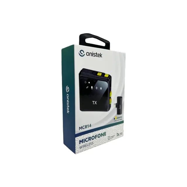 Microfone de Lapela Sem Fio Onistek ON-MC814 Lightning para IOS (iPhone) - WZetta - Foto 6