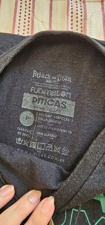 Camisa Mikasa Ackermann Piticas original tamanho P - Foto 2