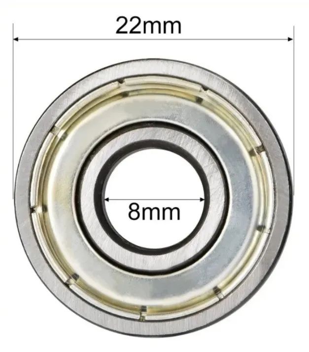 Rolamento Abec 1, 608zz, novo, par ou kit com 8___________________ - Foto 2
