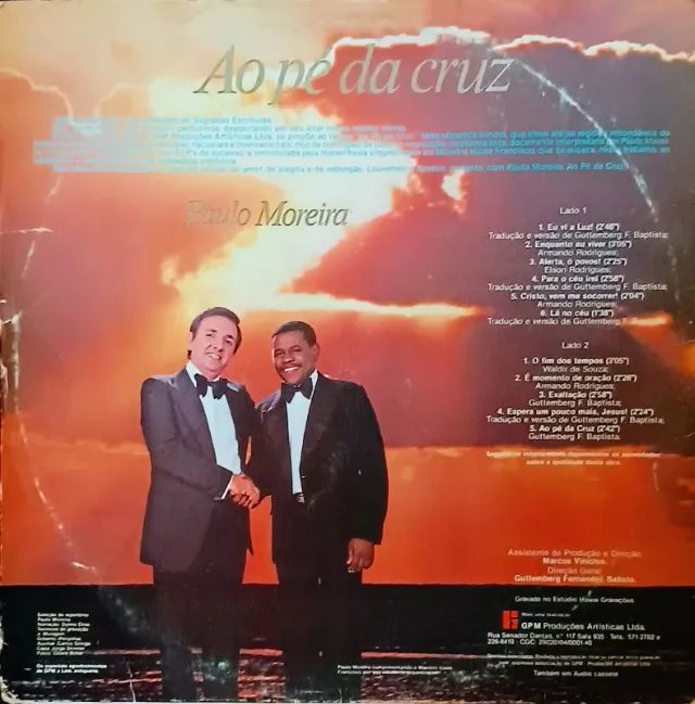 Lp Disco de Vinil Gospel Evangélico Paulo Moreira Ao Pé Da Cruz - raro - com encarte - Foto 2