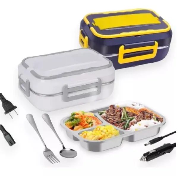 Marmita Elétrica Térmica Bandeja Inox Aquecedor Carro Casa