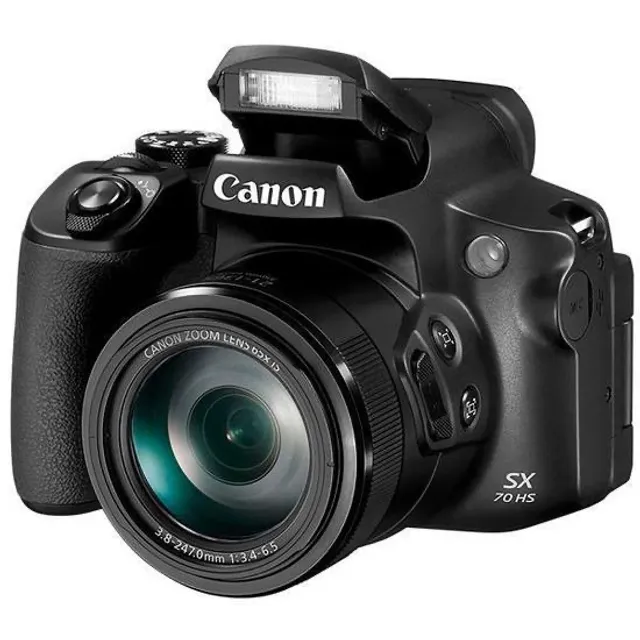 Câmera Digital Canon PowerShot SX70 HS 20.3MP 3.0" - Nova na caixa