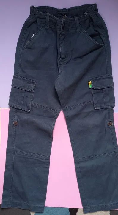 Calça Cargo Infantil - Azul Marinho PUC - Foto 6