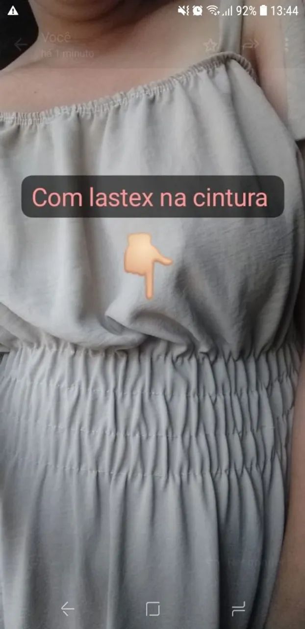 Vestido Longo lastex Bege - Foto 5