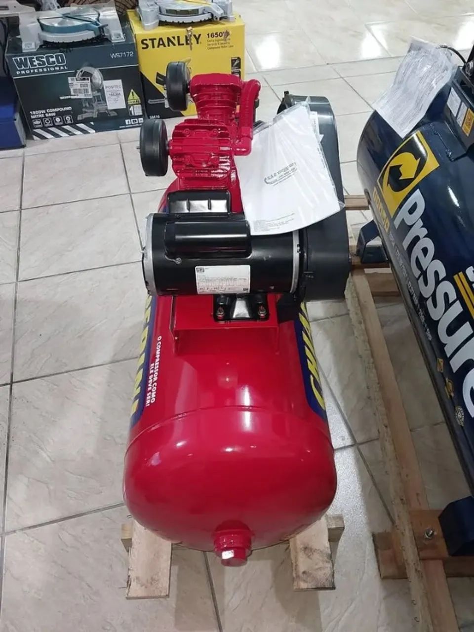 Compressor Chiaperini 110L Red 140psi Profissional - Promoção Imperdível! - Foto 5