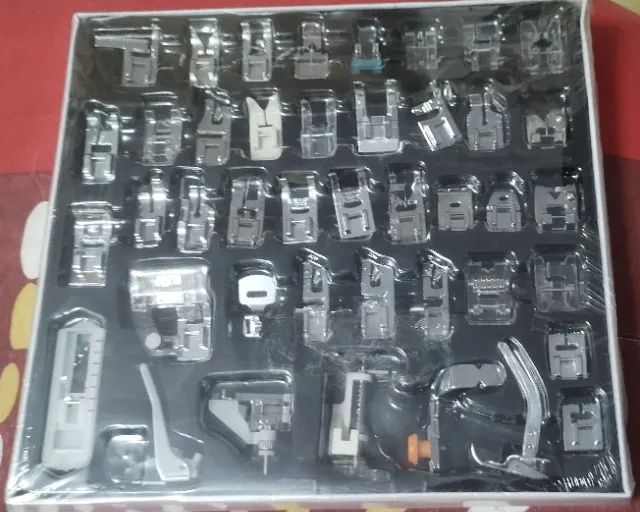 Kit 42 Calcadores para Máquina de Costura Doméstica Singer Brother Janome - Marca Lorben - Foto 2
