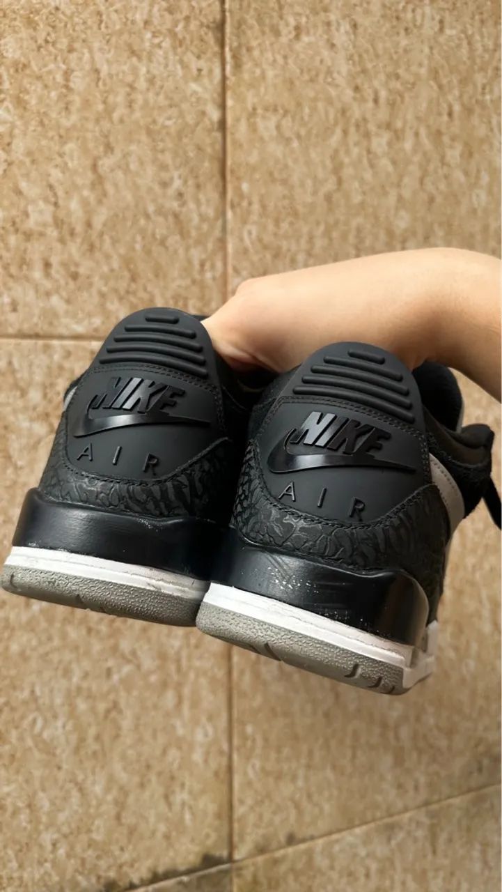 Air Jordan 3 Tinker Hatfield Black Cement Gold - Foto 3