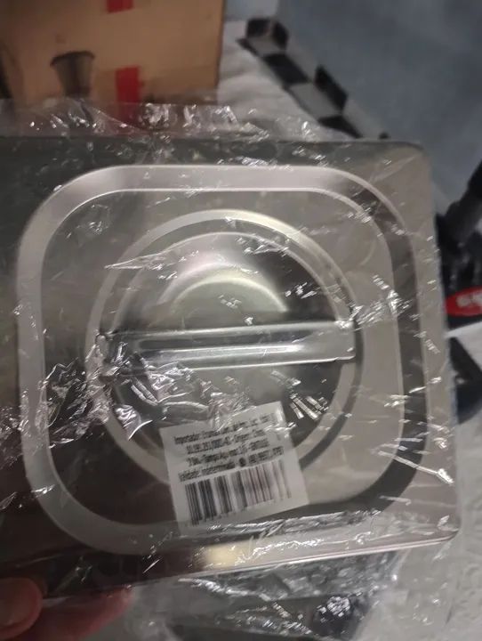 IMPERDÍVEL! 5 Cuba Aço Inox 1/6x100mm com tampa (Nova) - Foto 4