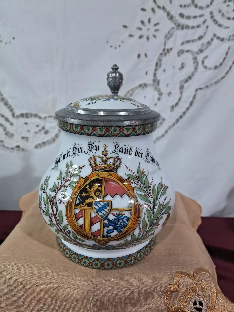 Antigo Caneco Tankard Alemão Bavaria Germany - Foto 3