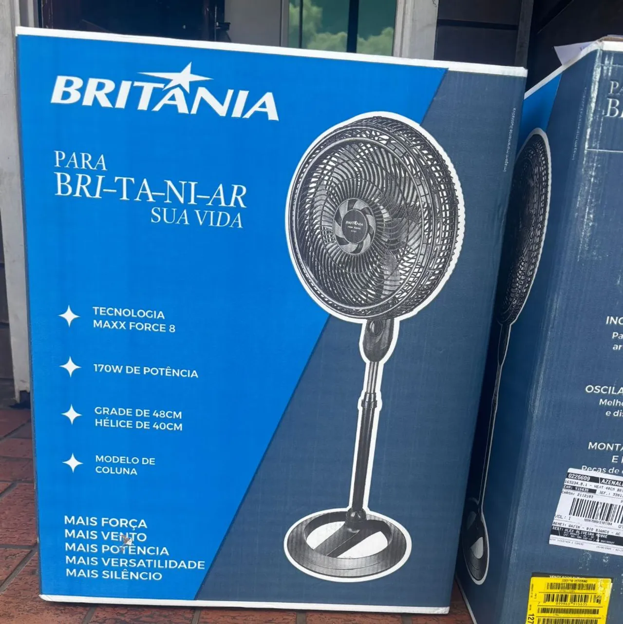 Ventilador de Coluna Britânia Maxx Force 8 - 170W