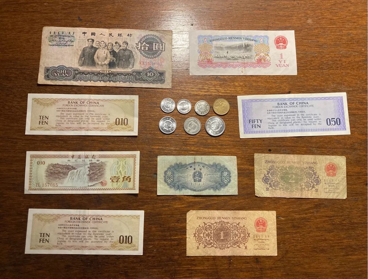 Coleção de Cédulas e Moedas Antigas da China - Foto 2