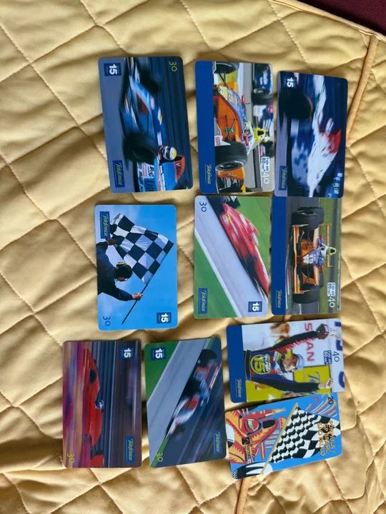 Cartões Telefônicos Antigos de Fórmula 1 - Coleção